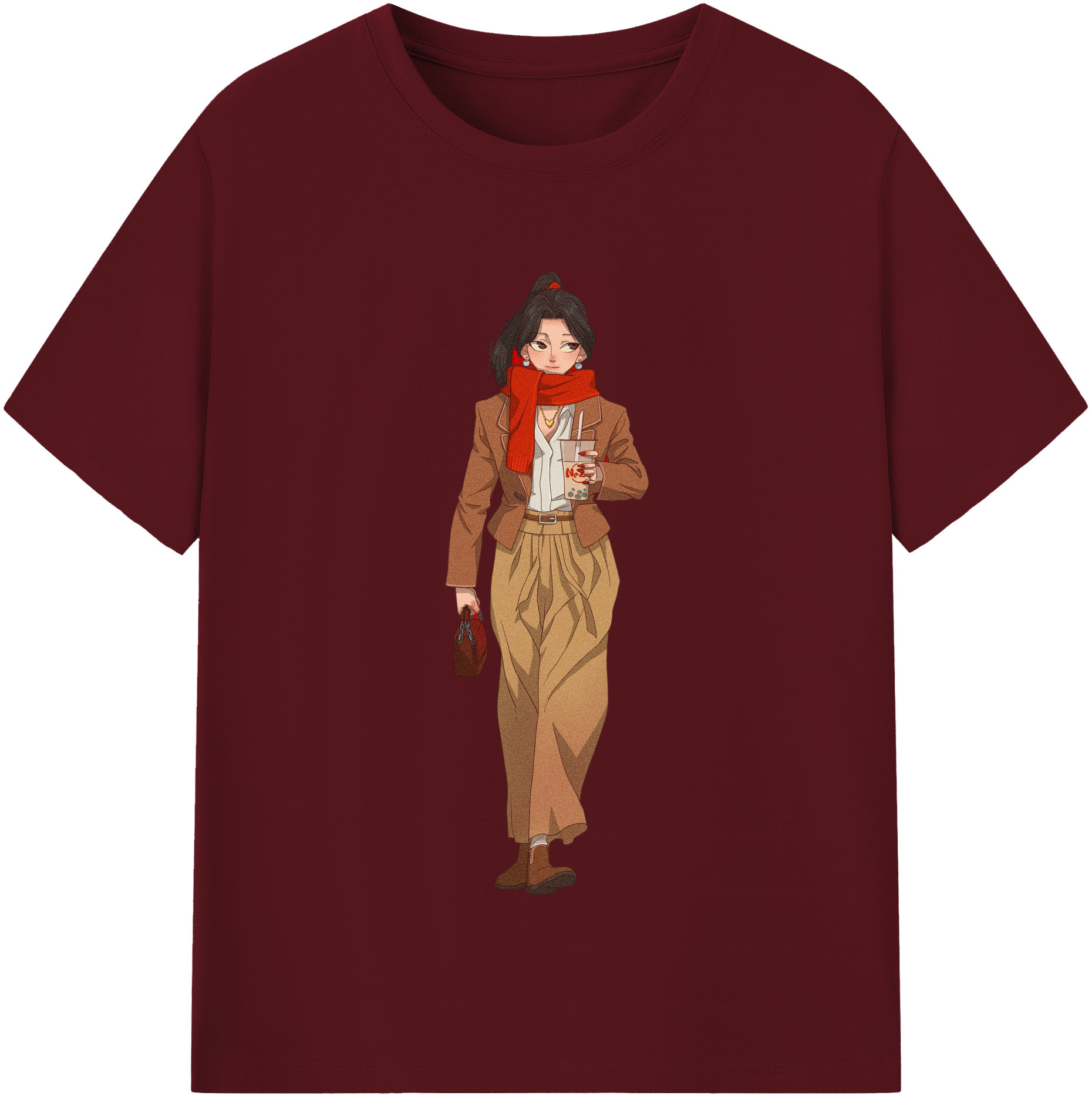 （画像用） Ne Zha 2 ナタ 魔童の大暴れ 綿100％半袖Tシャツ（フロントプリント）